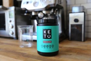 Perfect Keto collagen MCT choc powder mix